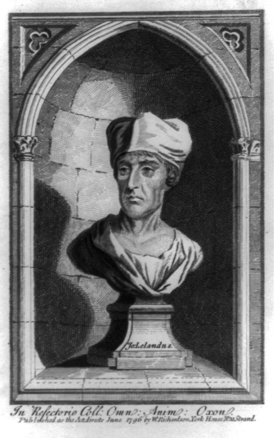 Engraved half-length portrait of a man with dark hair in a dark coat and white neckcloth, facing slightly to the side