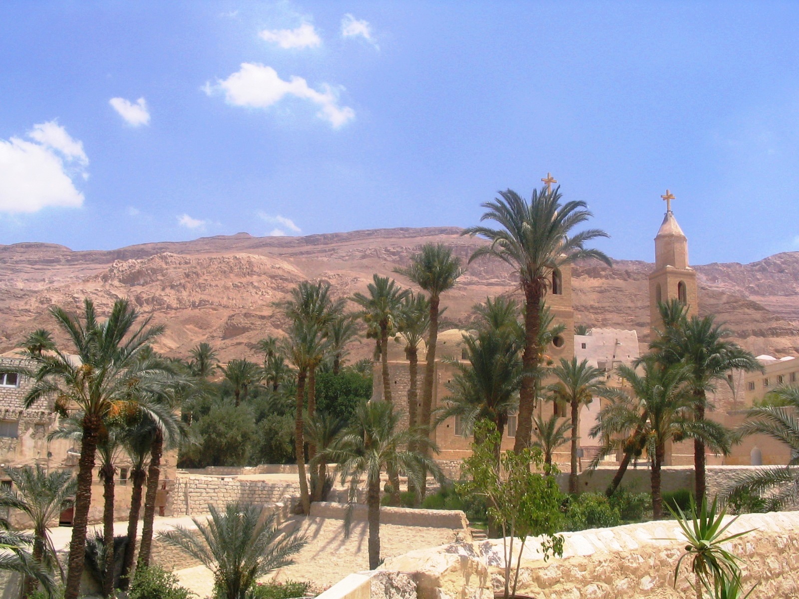 Buildings of the Coptic Monastery of St. Antony in the Egyptian desert
