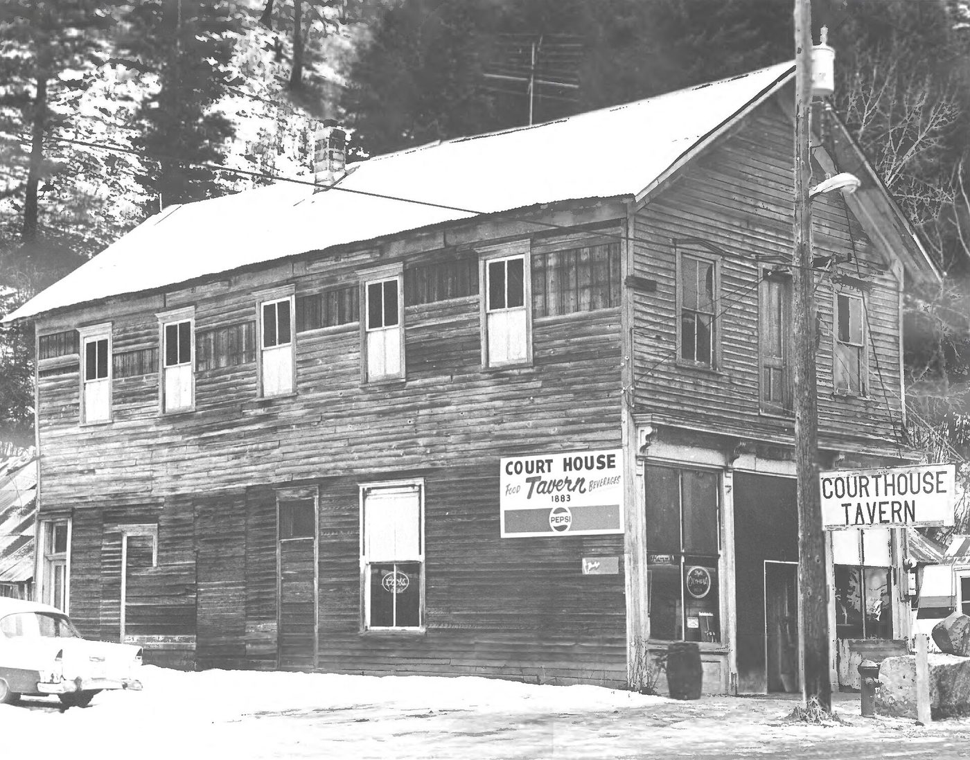 The Murray Courthouse in Murray, Idaho, photographed in 1978