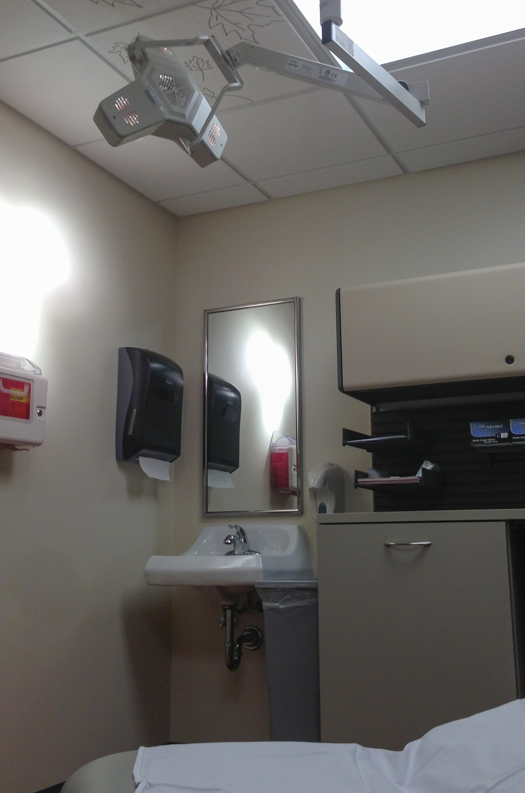 An exam room in a doctor's office