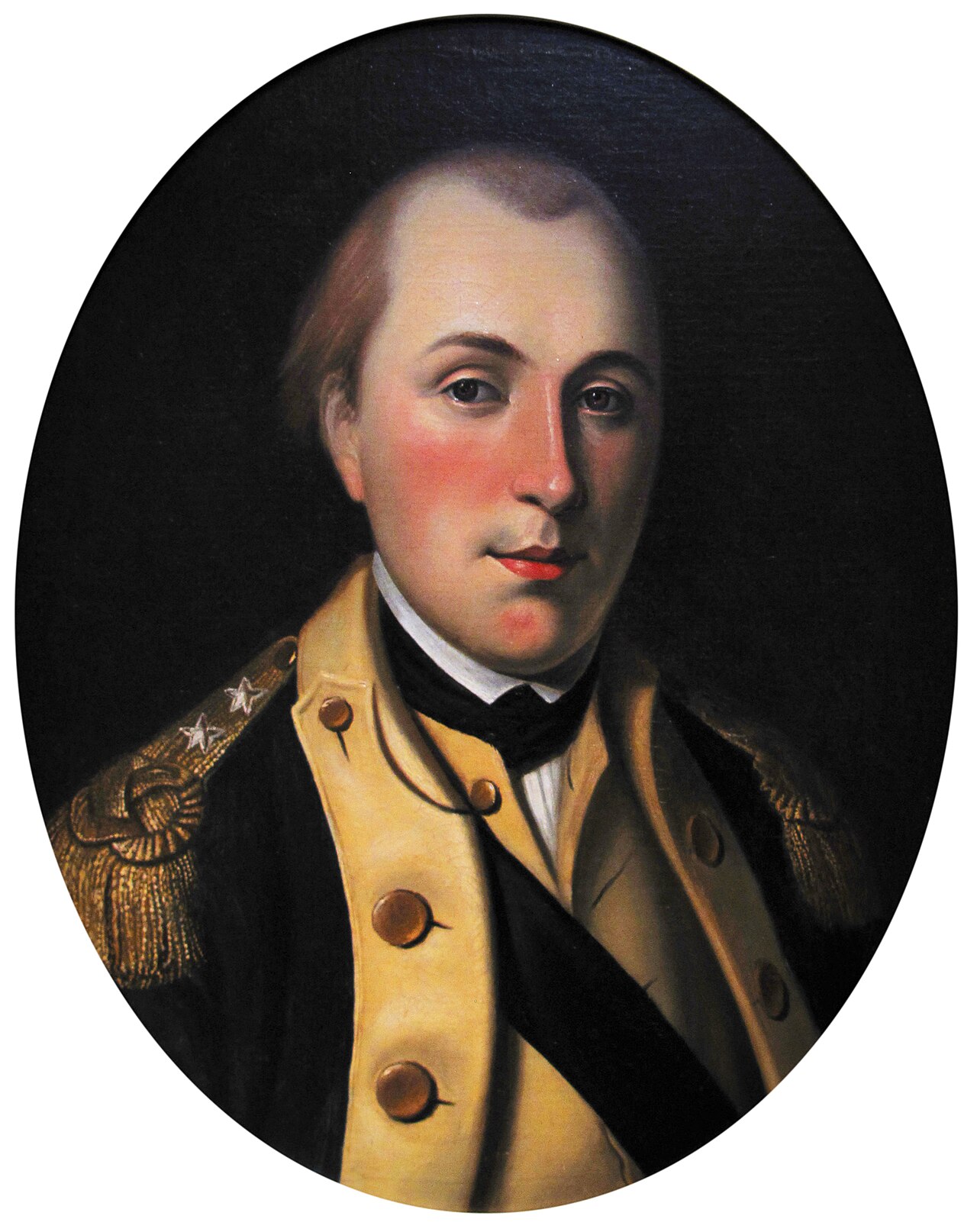 Portrait of the young Lafayette in the uniform of an American major general